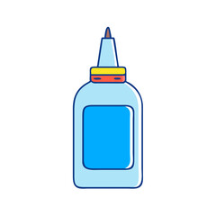 glue bottle vector icon, glue bottle vector illustration - simple illustration of glue bottle, perfect for logos glue bottle