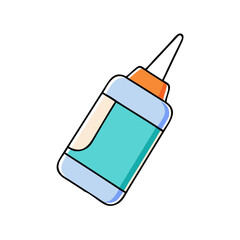 glue bottle vector icon, glue bottle vector illustration - simple illustration of glue bottle, perfect for logos glue bottle
