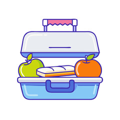 lunchbox vector icon, lunchbox vector illustration - simple illustration of lunchbox, perfect for logos lunchbox