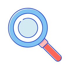 magnifying glass vector icon, magnifying glass vector illustration - simple illustration of magnifying glass, perfect for logos magnifying glass