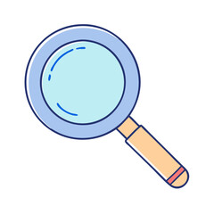 magnifying glass vector icon, magnifying glass vector illustration - simple illustration of magnifying glass, perfect for logos magnifying glass