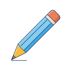 pencil vector icon, pencil vector illustration - simple illustration of pencil, perfect for logos pencil