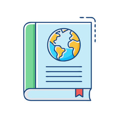 social studies book vector icon, social studies book vector illustration - simple illustration of social studies book, perfect for logos social studies book