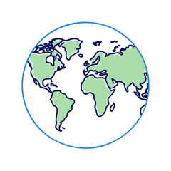 world map vector icon, world map vector illustration - simple illustration of world map, perfect for logos world map