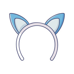 cat ear headband vector icon, cat ear headband vector illustration - simple illustration of cat ear headband, perfect for logos cat ear headband