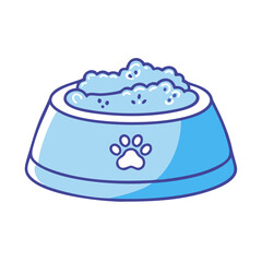cat food bowl vector icon, cat food bowl vector illustration - simple illustration of cat food bowl, perfect for logos cat food bowl