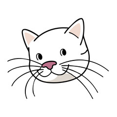 cat whiskers vector icon, cat whiskers vector illustration - simple illustration of cat whiskers, perfect for logos cat whiskers