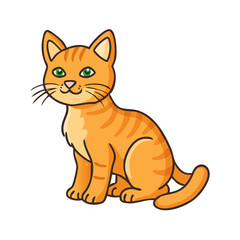 orange tabby vector icon, orange tabby vector illustration - simple illustration of orange tabby, perfect for logos orange tabby