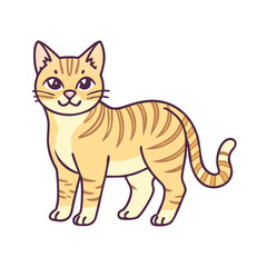 tabby cat vector icon, tabby cat vector illustration - simple illustration of tabby cat, perfect for logos tabby cat