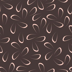 Exotic hand drawn flowers, seamless patterns with floral for fabric, textiles, clothing, wrapping paper, cover, banner, home decor, abstract backgrounds. Vector illustration.