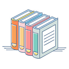 encyclopedia set vector icon, encyclopedia set vector illustration - simple illustration of encyclopedia set, perfect for logos encyclopedia set