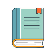 hardcover book vector icon, hardcover book vector illustration - simple illustration of hardcover book, perfect for logos hardcover book