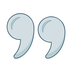 quotation marks vector icon, quotation marks vector illustration - simple illustration of quotation marks, perfect for logos quotation marks