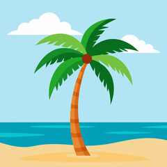 palm tree on the beach