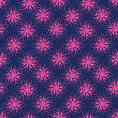 Beautiful little flower pattern on purple background. Sweet flower pattern is perfect for dress.
