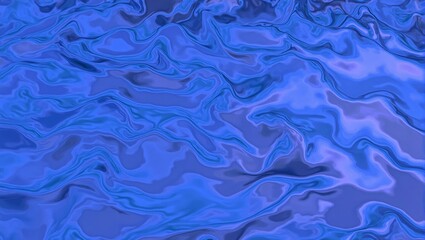 Obraz premium Elegant silk fabric in blue and purple gradients with soft ripples reflecting light