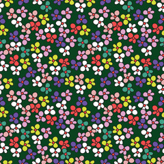 Exotic hand drawn flowers, seamless patterns with floral for fabric, textiles, clothing, wrapping paper, cover, banner, home decor, abstract backgrounds. Vector illustration.