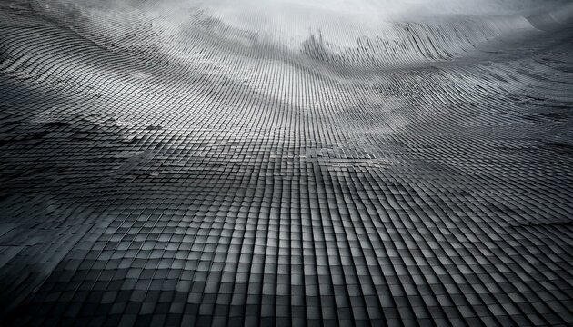 grey wavy abstract history with squares texture - Powered by Adobe