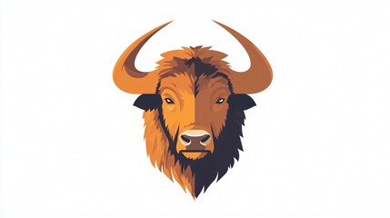 Buffalo Logo Illustration Design for Branding and Marketing Purposes