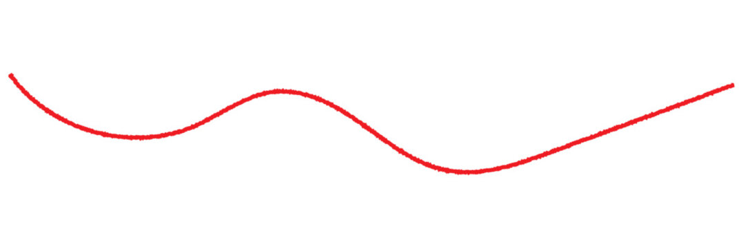 Red thread isolates on a white background. Red silk thread looped in a circle form, symbolizing vector thread of fate in tradition. .Line of red yarn, long red thread. 