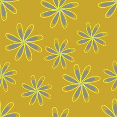 Seamless flowers pattern, floral print.