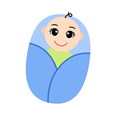 cute baby shower illustration 