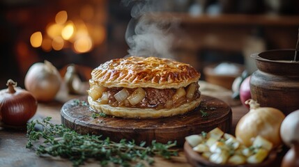 Rustic Savory Pie for British Pie Week 4