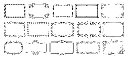 Vintage typographic decorative ornament . Frame ornament. Vintage frame ornament. Ornamennt set. Vector set border. Set of vintage frames square. Floral ornament. decorative vector frames and borders.