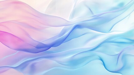 Obraz premium abstract flowing fabric with pink and blue hues