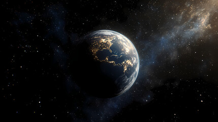 Fototapeta premium A spacefaring adventure through the interplanetary void where each planet offers a new realm of discovery. Starbound. Illustration