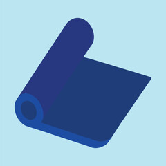 Exercise mat vector illustration design