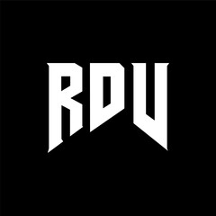 RDV letter logo design for technology company. RDV logo design black and white color combination. RDV logo, RDV vector, RDV design, RDV icon, RDV alphabet. RDV typography logo design.