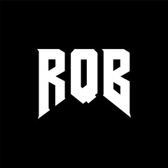 RQB letter logo design for technology company. RQB logo design black and white color combination. RQB logo, RQB vector, RQB design, RQB icon, RQB alphabet. RQB typography logo design.