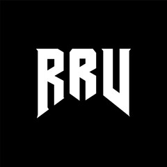 RRV letter logo design for technology company. RRV logo design black and white color combination. RRV logo, RRV vector, RRV design, RRV icon, RRV alphabet. RRV typography logo design.