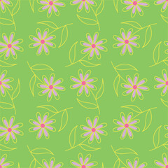 watercolor floral flower seamless pattern