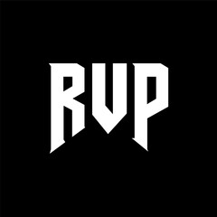 RVP letter logo design for technology company. RVP logo design black and white color combination. RVP logo, RVP vector, RVP design, RVP icon, RVP alphabet. RVP typography logo design.