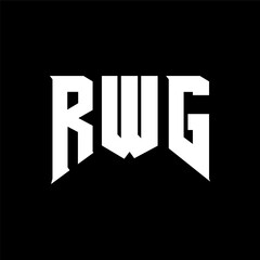 RWG letter logo design for technology company. RWG logo design black and white color combination. RWG logo, RWG vector, RWG design, RWG icon, RWG alphabet. RWG typography logo design.