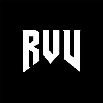 RVV letter logo design for technology company. RVV logo design black and white color combination. RVV logo, RVV vector, RVV design, RVV icon, RVV alphabet. RVV typography logo design.