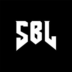 SBL letter logo design for technology company. SBL logo design black and white color combination. SBL logo, SBL vector, SBL design, SBL icon, SBL alphabet. SBL typography logo design.