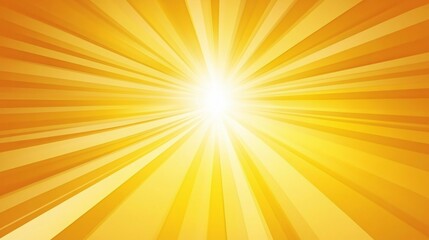 Obraz premium Bright Yellow Sunburst Rays Background