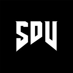 SDV letter logo design for technology company. SDV logo design black and white color combination. SDV logo, SDV vector, SDV design, SDV icon, SDV alphabet. SDV typography logo design.