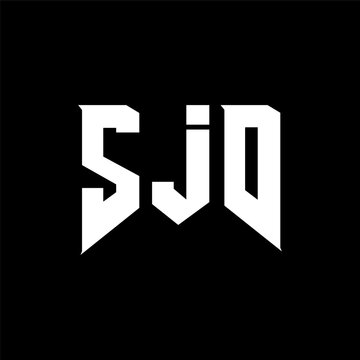 SJD letter logo design for technology company. SJD logo design black and white color combination. SJD logo, SJD vector, SJD design, SJD icon, SJD alphabet. SJD typography logo design.