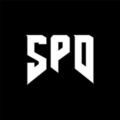 SPD letter logo design for technology company. SPD logo design black and white color combination. SPD logo, SPD vector, SPD design, SPD icon, SPD alphabet. SPD typography logo design.