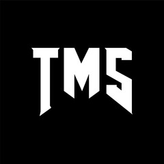 TMS letter logo design for technology company. TMS logo design black and white color combination. TMS logo, TMS vector, TMS design, TMS icon, TMS alphabet. TMS typography logo design.