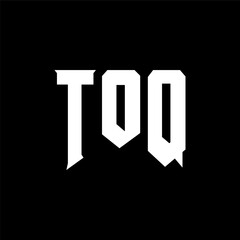 TOQ letter logo design for technology company. TOQ logo design black and white color combination. TOQ logo, TOQ vector, TOQ design, TOQ icon, TOQ alphabet. TOQ typography logo design.