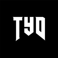 TYD letter logo design for technology company. TYD logo design black and white color combination. TYD logo, TYD vector, TYD design, TYD icon, TYD alphabet. TYD typography logo design.