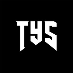 Obraz premium TYS letter logo design for technology company. TYS logo design black and white color combination. TYS logo, TYS vector, TYS design, TYS icon, TYS alphabet. TYS typography logo design.