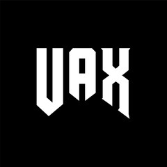 Obraz premium UAX letter logo design for technology company. UAX logo design black and white color combination. UAX logo, UAX vector, UAX design, UAX icon, UAX alphabet. UAX typography logo design.