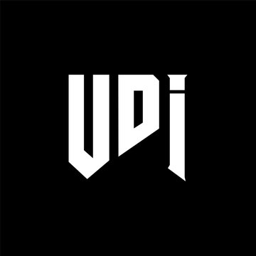 UDI letter logo design for technology company. UDI logo design black and white color combination. UDI logo, UDI vector, UDI design, UDI icon, UDI alphabet. UDI typography logo design.