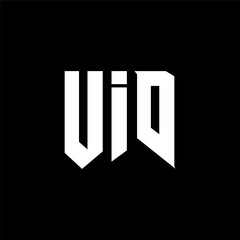 UID letter logo design for technology company. UID logo design black and white color combination. UID logo, UID vector, UID design, UID icon, UID alphabet. UID typography logo design.